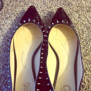 Circus by Sam Edelman black patent flats Sz 9